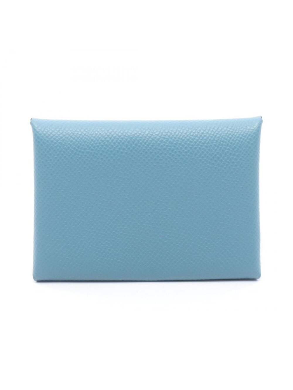 Hermes Coin Case Calvi Duo New Blue Jean Leather Calf